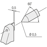 Bügelmessschraube digital 0-20mm (0,001mm) IP65 zur Messung von Chrimphöhen